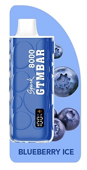 GTM Bar Spark 8000 одноразовый POD "Blueberry ice" 20мг.